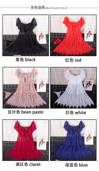 Lingerie Ladies Sexy lace Nightdress M-3XL ALODIA STORE