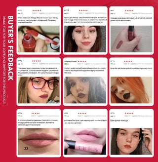 QIBEST Matte Lip Gloss Lip Makeup 34 Colors Velet Nude Waterproof Lipgloss Matte Lipstick Liquid Lipstick Long lasting Lip Tint ALODIA STORE
