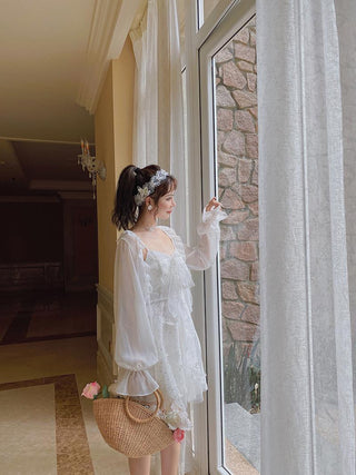 French Fairy Dress Women Elegant Sleeveless ALODIA STORE