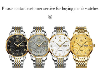 OLEVS Luxury Brand Ladides Automatic Mechanical Wristwatch Waterproof Stainless Steel Simple Watch For Women Gift for girl ALODIA STORE