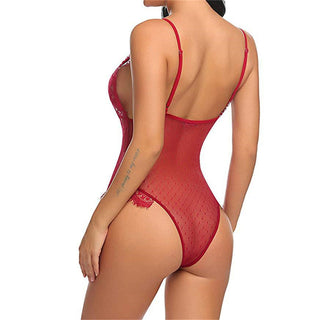 Sexy Plus size Women lingerie Lace See-through Erotic Underwear lingerie sheer bodysuit Sleepwear Exotic intimate sexy lingerie ALODIA STORE