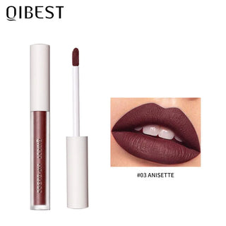 QIBEST Waterproof Liquid Lipstick Lips Makeup Lip Gloss Long Lasting 8 Colors Nude Cosmetic Makeup Matte Lipgloss Lip Tint Matte ALODIA STORE