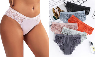 Panties For Women Seamless Panty Set Solid Invisible Underwear Sexy Low Waist Briefs Women's Underpants Lingerie Dropship 3 Pcs ALODIA STORE