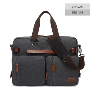 Men Canvas Work Bag Briefcase Travel Messenger Shoulder Bag Multifunction Tote Handbag Big Casual Business Laptop Pocket XA284ZC ALODIA STORE