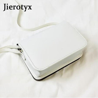 JIEROTYX Letter Print Shoulder Bag Rock Designer ALODIA STORE