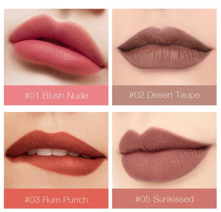 O.TWO.O Liquid Lipstick Matte Lip Gloss Cosmetic Lightweight Lip Glaze Long Lasting Lip Tint  Waterproof 12 Color Lips Makeup ALODIA STORE