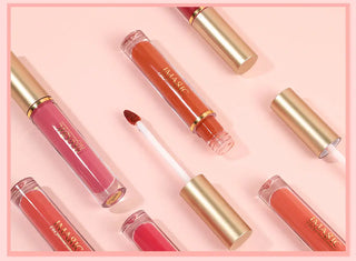 IMAGIC  5-color Set Waterproof Matte Velvet Nude Nude Color Lipstick Lip Gloss Deep Red Long Lasting Lip Gloss Female Lip - Alodia Store