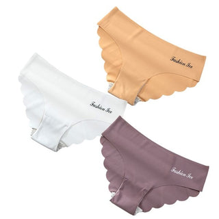 Panties For Women Seamless Panty Set Solid Invisible Underwear Sexy Low Waist Briefs Women's Underpants Lingerie Dropship 3 Pcs ALODIA STORE