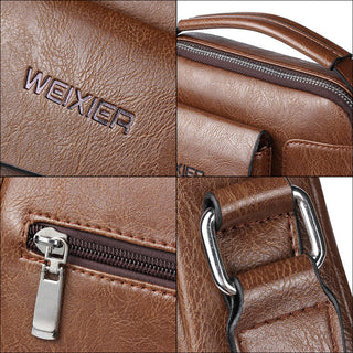 Men Bags Shoulder Bags Crossbody Bag Multi-function Men Handbags Capacity PU Leather Bag For Man Messenger Bags Tote Bag ALODIA STORE