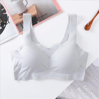 Ice Silk Bra Seamless Vest Bras Women Push Up Underwear Lingerie Sleep Top Padded Bralette Soutien Gorge нижнее белье женское ALODIA STORE
