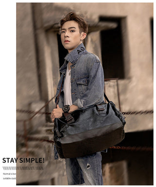 Men Quality Leather Travel Bags Carry on Luggage Bag Men Duffel Bags Handbag Casual Traveling Tote Large Weekend Bag Hot XA631ZC ALODIA STORE