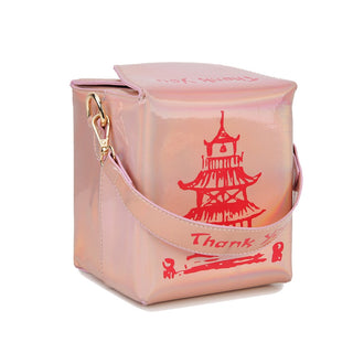 ENJOININ Chinese Takeout Box Purse Pu Leather Women ALODIA STORE