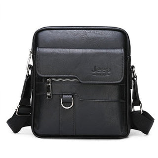 JEEP BULUO Man Leather Bag Shoulder Crossbody Bags For Men Cow Split Leather Male iPad Business Messenger Bag ALODIA STORE