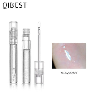 QIBEST Transparent Lip Gloss Plumping Lip Plumper Shimmer Glossy Moisturizing Lip Tint Nourise Mirror Lipgloss Base Natural ALODIA STORE