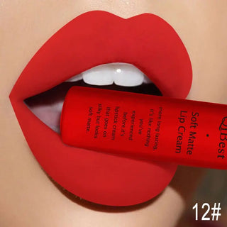 QIBEST Liquid Lipstick Waterproof Lip Gloss 34 Colors Matte Lipstick Long lasting Lipgloss Cosmetics Lips Makeup Nude Maquiagem - Alodia Store