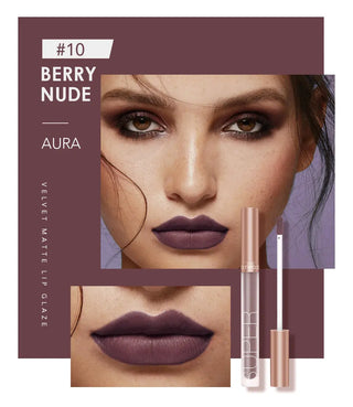 O.TWO.O Liquid Lipstick Matte Lip Gloss Cosmetic Lightweight Lip Glaze Long Lasting Lip Tint  Waterproof 12 Color Lips Makeup ALODIA STORE