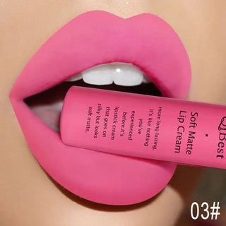 QIBEST Liquid Lipstick Waterproof Lip Gloss 34 Colors Matte Lipstick Long lasting Lipgloss Cosmetics Lips Makeup Nude Maquiagem - Alodia Store