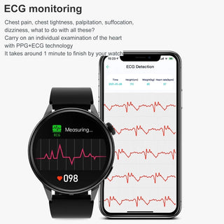New 390*390 HD Screen NFC Smart Watch Men Bluetooth Call Sport GPS Track Watch Custom Dial Heart Rate ECG PPG Smartwatch For Men ALODIA STORE