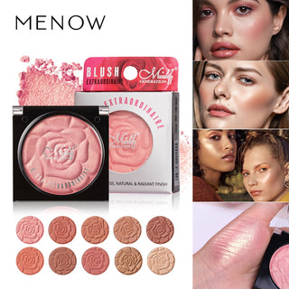 MENOW B705 10-Color Petal Blush Monochrome Blush on ALODIA STORE