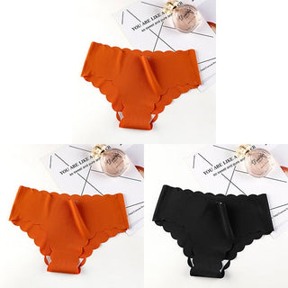 VDOGRIR 3Pcs/Lot Sexy Women's Mid Rise Panties Set Underwear Seamless Solid Color Briefs Comfortable Underpants Lady Lingerie ALODIA STORE