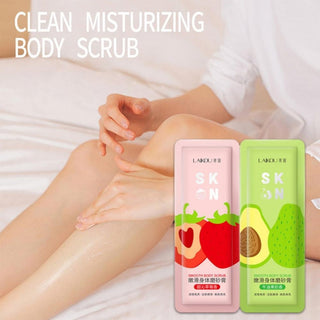NEW Strawberry Peach Shea Butter Milk Exfoliating Peeling Gel Body Scrub Moisturizing Whitening Nourishing Scrub SkinCare Cream ALODIA STORE