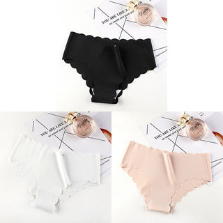 VDOGRIR 3Pcs/Lot Sexy Women's Mid Rise Panties Set Underwear Seamless Solid Color Briefs Comfortable Underpants Lady Lingerie ALODIA STORE