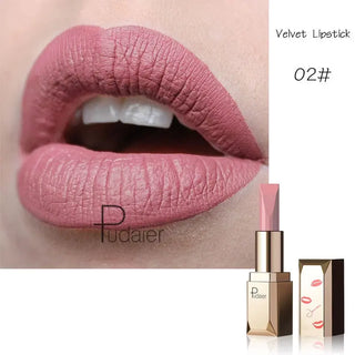 Pudaier Brand Matte Lipstick Professional Makeup for Women Long Lasting Velvet Tint Matt Sexy Lip Stick Nice Shades Batom Matte ALODIA STORE