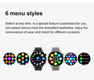New 390*390 HD Screen NFC Smart Watch Men Bluetooth Call Sport GPS Track Watch Custom Dial Heart Rate ECG PPG Smartwatch For Men ALODIA STORE
