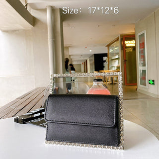 Luxury Colored Diamond Half Moon Women Purses and Handbags Evening Bag Serpentine Designer Party Clutch Bag Chic Wedding Bag ALODIA STORE