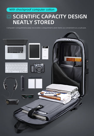 Fenruien Brand Laptop Backpack Anti-theft Waterproof School Backpacks USB Charging Men Business Travel Bag Backpack New Design ALODIA STORE