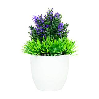 Artificial Plants Potted Green Bonsai Small Tree Grass Plants Pot Ornament Fake Flowers for Home Garden Decoration Wedding Party ALODIA STORE