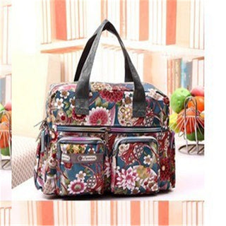 Ladies LargeCapacity Waterproof Tote Bag Flower ALODIA STORE