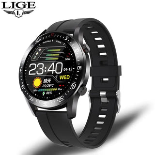LIGE New Steel Band Digital Watch Men Sport Watches Electronic LED Male Wrist Watch For Men Clock Waterproof Bluetooth Hour ALODIA STORE