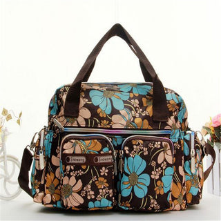 Ladies LargeCapacity Waterproof Tote Bag Flower ALODIA STORE