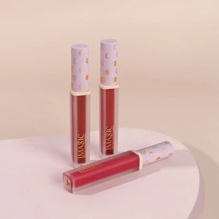 IMAGIC New12-Color Liquid Lipstick Matte Makeup Lips Silky-Smooth Long-Lasting Gloss High Pigment Lip&Cheek Waterproof Lip Mud ALODIA STORE
