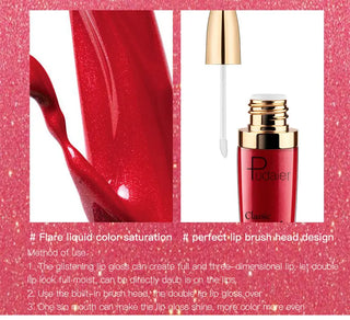 Sexy Diamond Shimmer Glitter Lipg Loss Matte To Glitter Liquid Lipstick Waterproof Diamond Pearl Colour Lip Gloss Makeup Beauty ALODIA STORE