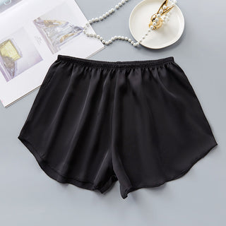 Fashion Ice Silk Safety Pants Women Summer Sexy Cool Comfort Sleep Bottoms Simple Home Shorts Ladies Pajama Shorts Underwear ALODIA STORE