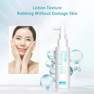 HANAJIRUSHI Facial Body Exfoliator Cream Peeling Milk Emulsion Scrub Polish Skin Remove Dead Skin Cell Horny Moisture Skin 120ml ALODIA STORE