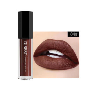 QIBEST Liquid Lipstick Lips Matte Lipgloss Pigment Waterproof - Alodia Store