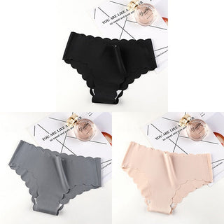 VDOGRIR 3Pcs/Lot Sexy Women's Mid Rise Panties Set Underwear Seamless Solid Color Briefs Comfortable Underpants Lady Lingerie ALODIA STORE