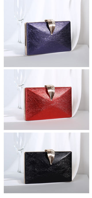 Gold For Bridal Metal Leaf Lock Shoulder Bag  ZD1524 ALODIA STORE