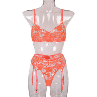 Ellolace Sexy Lingerie Exotic Costumes Lace Transparent Underwear Women Sensual Lingerie Woman Porn Erotic Lingerie 3 Pieces ALODIA STORE