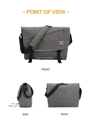 OIWAS Fashion Men Crossbody Messenger Bag 14 Inch Laptop Shoulder Bags Men Casual Sling SchoolBag Briefcase Travel Handbag ALODIA STORE
