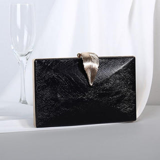 Gold For Bridal Metal Leaf Lock Shoulder Bag  ZD1524 ALODIA STORE