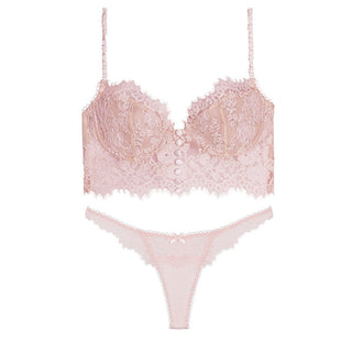 Sexy Lingerie Women Underwear Set Eyelash lace Brassiere Lingerie Set Sex Lace Bralette Bra and Panty Set Panties Wholesale ALODIA STORE