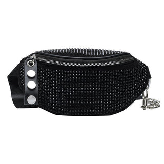 JIEROTYX Fashion Rhinestones Women waist bag ALODIA STORE