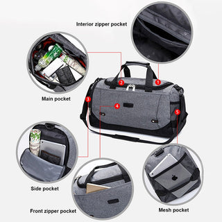 Scione Men Travel Bag Large Capacity Hand Luggage Travel ALODIA STORE