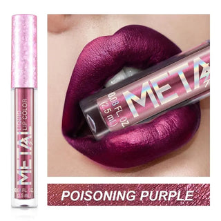 Lips Makeup Glitter Liquid Lipstick Waterproof Shiny Shimmer Metallic Lip Gloss Tint Long Lasting Lipgloss Cosmetics ALODIA STORE
