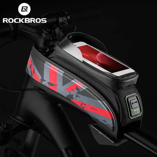 ROCKBROS Bicycle Front Top Tube Bag Cycling Bike Frame Saddle Package