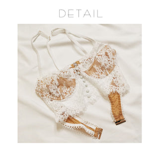 Sexy Lingerie Women Underwear Set Eyelash lace Brassiere Lingerie Set Sex Lace Bralette Bra and Panty Set Panties Wholesale ALODIA STORE